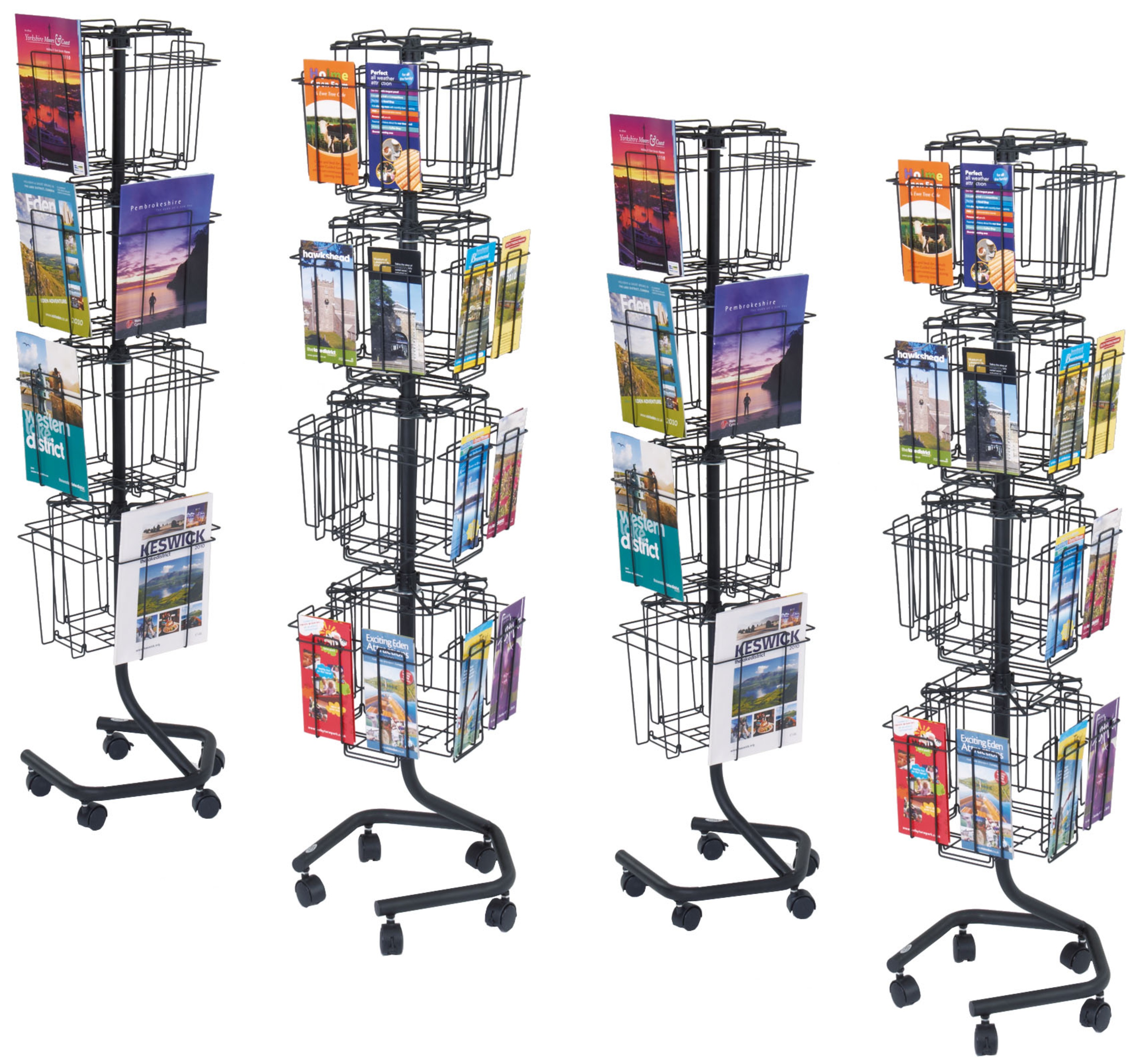 Wire Revolving Literature Dispensers